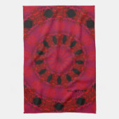 Red Patterned Kitchen Towel Theedoek (Verticaal)