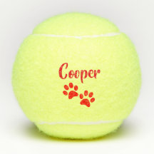 Red Paw Print Personalized Pet of Dog Name Speelgo