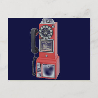 RED PAY PHONE BRIEFKAART