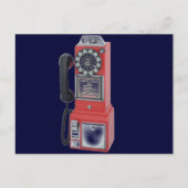 RED PAY PHONE BRIEFKAART (Voorkant)