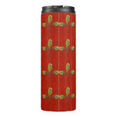 Red Peacock Fleur de Lis Thermosbeker (Achterkant)
