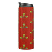 Red Peacock Fleur de Lis Thermosbeker (Geroteerd rechts)