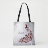 Red Peacock persoonlijke Canvas tas (Voorkant)
