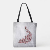 Red Peacock persoonlijke Canvas tas (Achterkant)