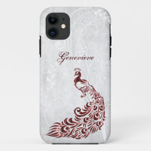 Red Peacock Persoonlijke Hoesje-ate iPhone Case