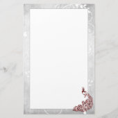 Red Peacock Stationery Briefpapier (Achterkant)