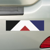 Red Peak-vlag bumpersticker (Op auto)