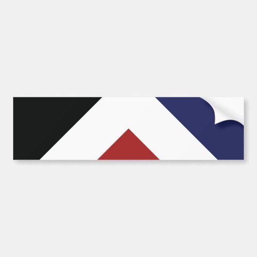 Red Peak-vlag bumpersticker (Voorkant)