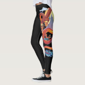 Red Pearl Chinese Dragon Leggings (Links)