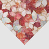 Red Pearl Peach Floral Tissuepapier (Detail)