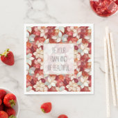 Red Pearl Peach Flowers Servet (Insitu)