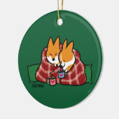 Red Pembroke Snuggle Corgi Ornament (Links)