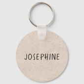 Red Pembroke Welsh Corgi Schattige hondenhoofdport Sleutelhanger (Achterkant)