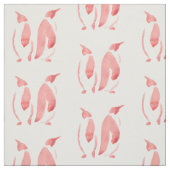 Red Penguin Fabric Stof (Swatch)