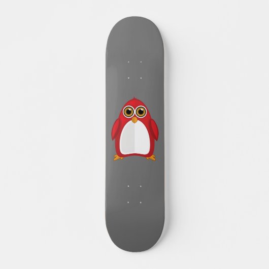 Red Penguin Persoonlijk Skateboard (Voorkant)
