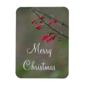 Red penstemon Merry Kerstmis Magneet (Verticaal)