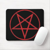 Red Pentagram Muismat (Met muis)