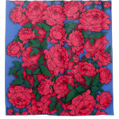 Red Peonies Douchegordijn (Voorkant)