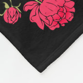 Red Peonies Fleece Deken (Hoek)