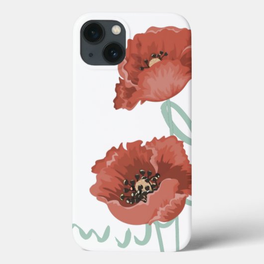 Red Peonies iPad Air-draagtas Case-Mate iPhone Case (Achterkant)