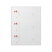 Red Peonies to Do List-laptop Notitieblok (Linkerzijde)