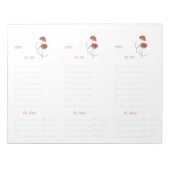 Red Peonies to Do List-laptop Notitieblok (Voorkant)