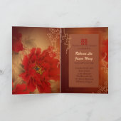 Red Peony Double Happiness Chinese bruiloft (Binnen)