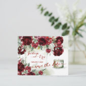 Red Peony Epiphany sla het Briefkaart Date op (Staand voorkant)