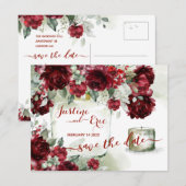 Red Peony Epiphany sla het Briefkaart Date op (Voorkant / Achterkant)