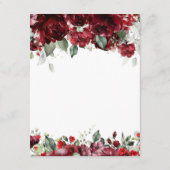 Red Peony Epiphany Wedding Details Accommodatie Informatiekaartje (Achterkant)