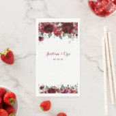 Red Peony Epiphany Wedding Servet (Insitu)