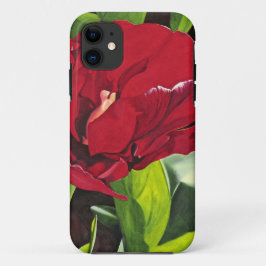 Red Peony Floral Case-Mate iPhone Case