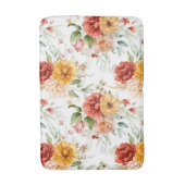Red Peony Flower Bouquet Pattern Badmat (Voorkant Verticaal)