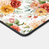 Red Peony Flower Bouquet Pattern Bureaumat (Hoek)