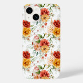 Red Peony Flower Bouquet Pattern Case-Mate iPhone Case (Achterkant)