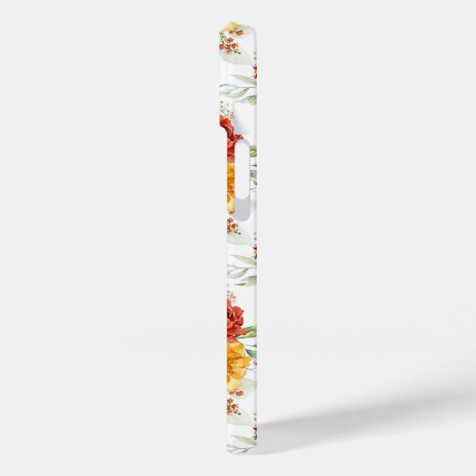 Red Peony Flower Bouquet Pattern Case-Mate iPhone Case (Achterkant / Links)