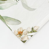 Red Peony Flower Bouquet Pattern Fleece Deken (Hoek)