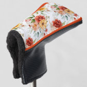 Red Peony Flower Bouquet Pattern Golfheadcover (3/4 voorkant)