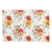 Red Peony Flower Bouquet Pattern Kussensloop (Voorkant)