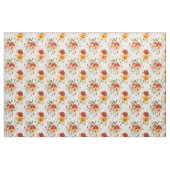 Red Peony Flower Bouquet Pattern Stof (Fat Quarter)