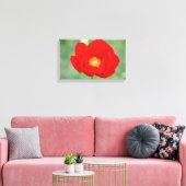 Red Peony Flower Canvas Afdruk (Insitu (Woonkamer))
