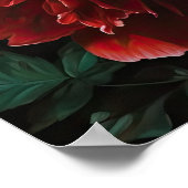 Red Peony Flowers Art Print Poster (Hoek)