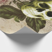 Red Peony Steampunk Cadeaupapier (Hoek)