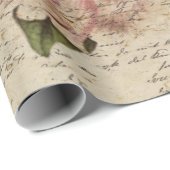 Red Peony Steampunk Cadeaupapier (Rol Hoek)