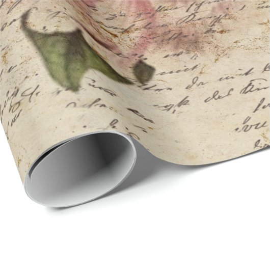 Red Peony Steampunk Cadeaupapier (Rol Hoek)