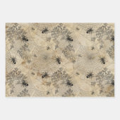 Red Peony Steampunk Inpakpapier Vel (Voorkant 3)