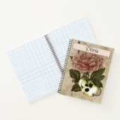 Red Peony Steampunk Notitieboek (Binnen)