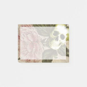 Red Peony Steampunk Post-it® Notes