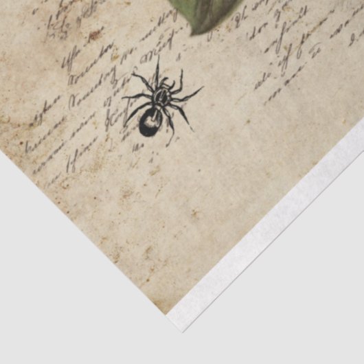 Red Peony Steampunk Tissuepapier (Detail)