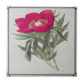 Red Peony Tegeltje (Voorkant)